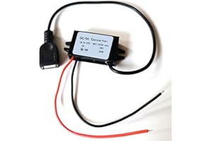 lumcov Régulateur de Tension,Voiture Convertisseur de Puissance DC 12V à 5V/3A de Puissance Sortie d'alimentation USB Module d'alimentation transformateur,pour Le téléphone Charge Voiture Radio Audio