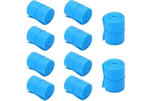 MEZOKUCEL Laccio Emostatico da 10 Pezzi Circa 1x18,1 Pollici Laccio Emostatico Monouso per Bambini Adulti (blu)