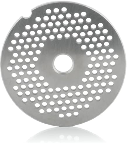 Disco E Lama Tritacarne Tipo 8 - Set Piastre Foro 4/10/16mm + Coltello In Acciaio Inox