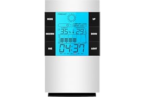 WRESS Digital Hygrometer Thermometer - Indoor Room Thermometer with Large Clear LCD Display, Temperature Humidity Monitoring and Time Record - Baby Room Thermometer for Home (1)