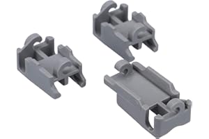 DL-pro Halter Lager Set für Oberkorbablagen für Bosch Siemens Neff 00418674 Geschirrspüler Spülmaschine 3Stk