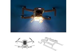 iEago RC Mini 4K Landing Gear LED Lights Landing Gear Feet Illuminated Extended Leg Foldable Landing Gear with Flash Night LED Lights for DJI Mini 4K/Mini 2 SE/Mini 2/Mavic Mini/Mini SE Accessories