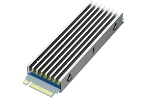 GLOTRENDS M.2 Heatsink with Screws and Thermal Pads for Single/Dual Sided Chip M.2 SSD, PC/PS5/PS5 Slim Installation