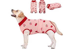 AOFITEE Dog Recovery Suit Female, Breathable Dog Surgery Recovery Suit After Spayed, Anti Licking Dog Surgical Shirt Recovery Suit for Dogs Cone Alternative, Dog Onesie for Surgery with Pee Hole