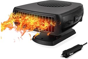 ‎QIDOE Qidoe 150W Autoheizung 12v: Auto Heizung 12 Volt Tragbar kfz Heizlüfter akku Standheizung Ventilatormit Zigarettenanzünder Defogger Zeitschaltuhr Scheibenheizung für LKW Wohnmobil PKW Camping