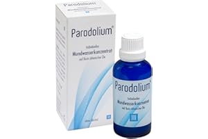 ‎SYMBIOPHARM Parodolium III Mundspülung - antibakterielles Mundwasser aus natürlichen ätherischen Ölen - bei Mundgeruch und Zahnfleischentzündung - ohne Alkohol - 1 x 50 ml