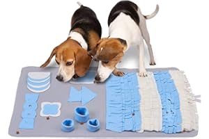 LIVACASA Schnüffelteppich Hunde Schnüffelrasen Waschbar Faltbar Hundespielzeug Intelligenz Riechen Trainieren Matte Schadstofffrei Schnüffeldecke Schnüffelspielzeug Fördert Natürliche Nahrungssuche