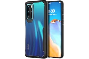 ORETECH Funda Huawei P40 Pro, Carcasa Huawei P40 Pro [Tecnología de cojín de Aire] Gel Suave Silicona TPU y Funda P40 Pro Transparente Protectora del Cuerpo Completo Funda para Huawei P40 Pro-Nergo