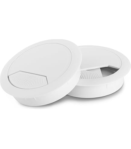 Passacavo Da Scrivania LouMaxx - Set Di 2 Per Gestione Cavi Ordinata - Foto 3