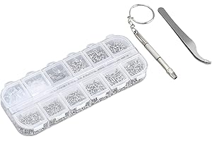 WEIKEYA Kit di viti di riparazione, comode viti per occhiali Multifunzione affidabile per tablet