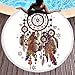 Produktbild Haotongsheng Runde Strandtuch Picknickdecke Dicke Tapisserie Mit Quaste Urlaub Picknick Reise Yoga Matte Schwimmen Schal Wrap Sonnenbaden Blätter Camping Gym Sport Handtuch