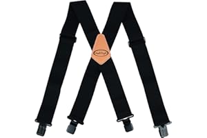 MELO WORK GEAR MELOTOUGH Bretelles réglables et élastiques en forme de X avec clips très solides pour homme 60 cm de large – Très résistantes