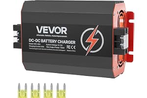 VEVOR 12 V 60 A DC/DC-batteriladdare, 750 W, för bly-syra, litium-, AGM-, gel- och våtrbatterier, intelligent flerstegsladdni