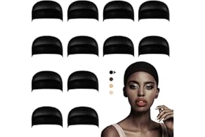 ‎DREAMLOVER Dreamlover Haarnetz für Perücken, Perückennetz, Wig Cap for Lace Wigs, Hair Net, Schwarz, 12 Stücke
