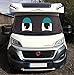 Produktbild Van Display Cover Motor Home Camper Personalisieren Eyes Camping Fun Frost oder Sun Cover (blau Happy)