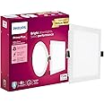 PHILIPS Polycarbonate 15W Square Ap Plus Ultraglow Led Dl Recessed Led Panel Ceiling Light (Pack of 1, Cool Day Light) (929002629401-Pk1)