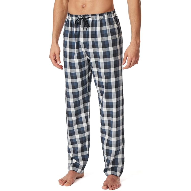 Schiesser Heren lange slaapbroek van biologisch katoen - Mix Relax, Royal_182185, 50