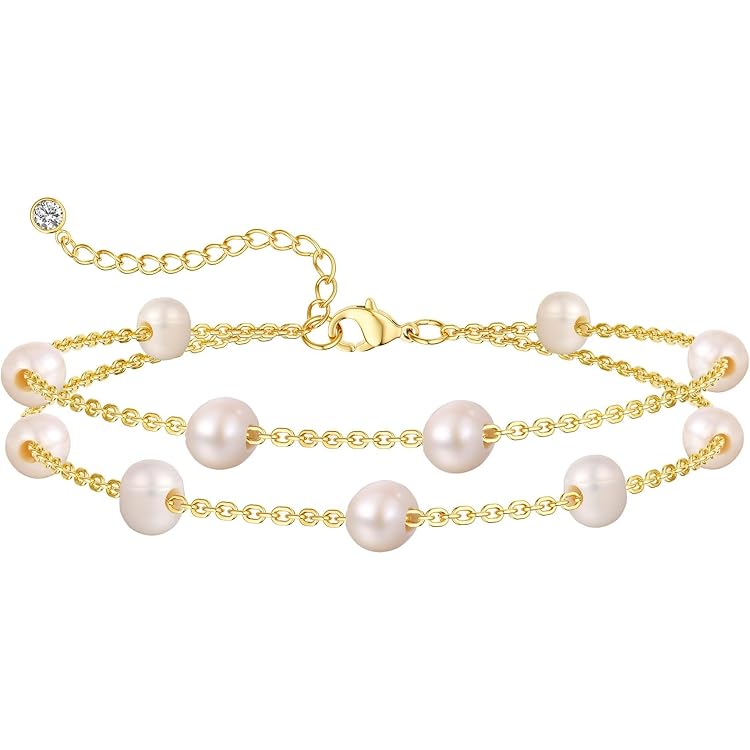 choice of all Pearl Bracelet for Women Faux Pearl Bracelet White Beaded Bracelet Pearl Charm Bracelet Wedding Jewelry for Bride Bridesmaids Gifts
