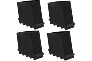 ANGOILY 4Pezzi Piedi per Gomma Antiscivolo Tappetini Isolanti per Piedi Scale Protezione Duratura e Flessibile per Scale Regolari e Telescopiche