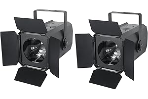 ZONQOONZ 200W COB LED Par Strahler Scheinwerfer 3200k/5600k Bühnenlicht Weiß/Warmweiß DMX Spotlight für Bühne Club Party Lichttechnik Hochzeit Beleuchtung Partylicht