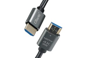 Oluote Cable HDMI 4K Cable HDMI 2.0 de alta velocidad 4K Soporte 3D / Retorno de audio - Cable HDMI para reproductor de Blu-Ray / PS5 / Xbox Series X / 4K Ultra Screen/HD TV (3)