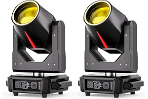 YESPICK 2PCS 380W Cabeza Movil LED, Beam Luz Discoteca 14 Gobos 15 Colores DMX Luz para Escenario para Bar Disco Fiesta Bodas Iluminación Moving Head