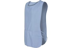 Sizoer Berufsbekleidung Pflege Damen-Unisex Überwurfschürzen Oberteil mit Taschen, für die Reinigung von Catering, Arbeitskleidung, Schürze, einfarbig Health & Beauty Unisex Überwurfschürze #0824