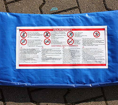 Trampolin Federkranz Abdeckung blau 244 305 366 395 427 cm Kranz Federkranz - 4