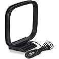 Bingfu AM FM Antenna Loop with 3-Pin Mini Connector AM Antenna for Pioneer Oenon Bose Sherwood JVC Stereo AV Receiver Systems