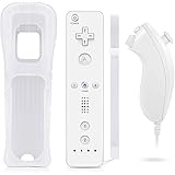 VOYEE Controller Kompatibel mit Wii Remote Controller and Nun-chuck, Wireless Controller Eingebauter Bewegungssensor Kompatib