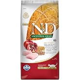 N&amp;D Ancestral Grain Kedi Maması, Kuru Mama, Tavuk, Kıl&ccedil;ıksız Buğday, Yulaf ve Narlı, Kısırlaştırılmış, 5 Kg
