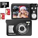 Digital Camera 2.7 Inch 1080P 30 Mega Pixels HD Vlogging Camera Rechargeable Digital Cameras with 8x Zoom Compact Camera for