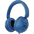 Zebronics Boom Wired Headphone, Over Ear, in-Line MIC, Foldable, 1.5 Meter Cable, for 3.5mm (Mobile | Tablet | Laptop | MAC), Soft Cushion, 40mm Drivers (Blue)