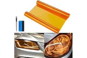 NewL Pellicola adesiva autoadesiva per fanali, fendinebbia, 30,5 x 121,9 cm (arancione)