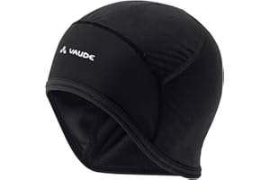 VAUDE Bike Cap | Warme Wintermütze - Winddicht & Atmungsaktiv | Wasserabweisend & Schnelltrocknend | Klimaneutral | Umweltfreundlich aus recycelten Materialien | Unterschiedliche Materialzonen