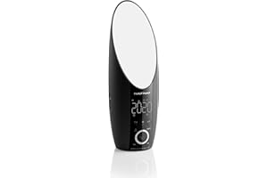 NAF NAF Zen - Simulador de Amanecer MP3, Wake up Light, Radio FM, Sonidos de la Naturaleza, Lámpara LED Multicolor, Negro