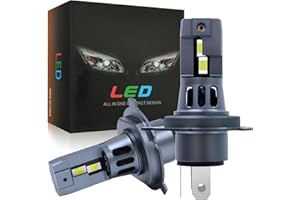 ADAURIS H4 LED Headlight Bulb, H4 Led Blub 6500k 80W Cool White H4 Blub Super Bright IP68 Waterproof Plug and Play, Pack of 2