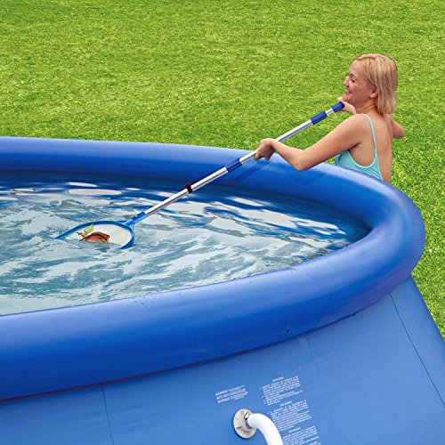 Summer Escapes Pool Reinigunset mit Kescher Bodensauger Teleskopstange - 2
