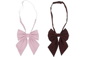NiceYnn Pré-noué Nœud Papillon Réglable pour Femme Cravate Uniforme Costume Ecolier Cosplay