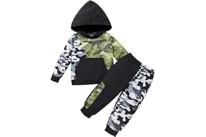 Borlai 1-6Yrs Ropa De Niños Conjunto Niño Niño Camuflaje Manga Larga Sudaderas Camisa Pantalones Largos Chándal Otoño Desgaste