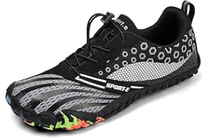 RUYI Unisex buty do biegania w terenie, miękkie, lekkie, do fitnessu, oddychające, z podeszwą Zero-Drop i szerokim noskiem