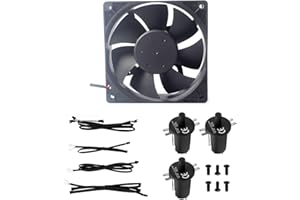 CARPANGO Replacement Fan and Lid/Door Switch Kit for Masterbuilt Gravity Series 560 1050 Digital Charcoal Grill