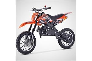 T-MOTO.IT #1 OFF ROAD LEADER T-MOTO Mini Cross 50cc Benzina KXD 701, Minimoto a Benzina Mini Moto Cross 2 Tempi Ruota 10/10 Uso Off Road, Motocross 50cc, Moto Cross Bambino/Ragazzo (Arancio)