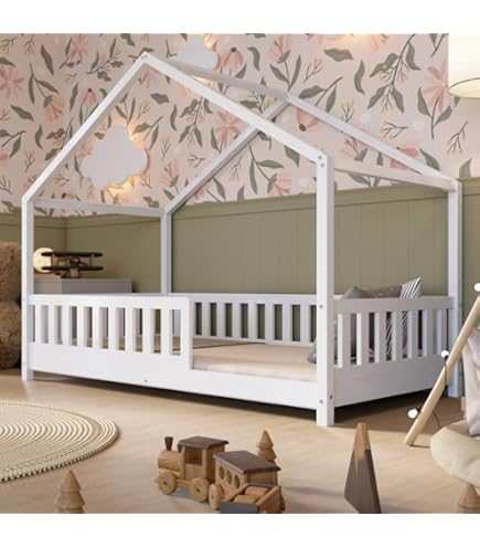 lilimaus Hemelbedgordijn, van mousseline van 100% katoen, handgemaakt, voor kinderen, meisjes, jongens, lichtbeige
