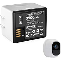 Ersatzakku Für Arlo Pro & Pro 2 Kameras – 3500mAh Lithium-Akku Mit Ladegerät, Kompatibel Mit VMC4030, VM4230 Uvm.