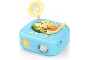 HOMESTEC Talking Flash Cards Record Player Story Player, Music Recorder Player For Kids, Storytelling Toys for Toddler，Children's Early Educational Toy