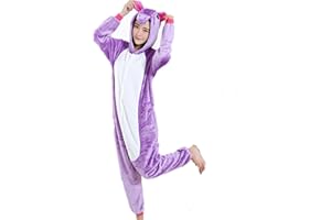 Kenmont Adulte Unisexe Animal Pyjama Anime Party Halloween Costume Cosplay Combinaison Nuit Vêtements Soirée de Déguisement Licorne Pyjama Capuche Outfit