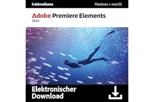 Adobe Premiere Elements 2026 |3-Jahreslizenz | 1 Gerät│1 Benutzer│PC/Mac│ Download