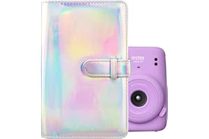 MUZIRI KINOKOO Album Photo 96 Poches pour 3 Pouch Photos Compatible avec Fuji Instax Mini 99/EVO/25/90/9/8/7 Film Photo Papier - Couleur Gris