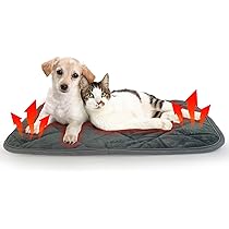 thumbnail image 2 of Self Warming Cat Bed, Soft Cat Dog Pet Heating Pad For Indoor Outdoor, Washable Non-Slip Heated Cat Mat Thermal Blanket 2 of 9